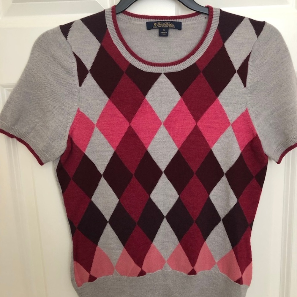 Holiday Brooks Brothers Argyle Christmas Sweater Holiday